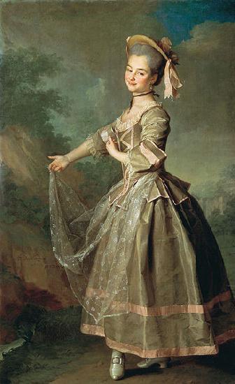  Portrait of a student of the Empress School for Noble Maidens Ekaterina Ivanovna Nelidova